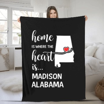 Discover Madison County Albm Is Where My Heart Is Cool Fleece Blankets