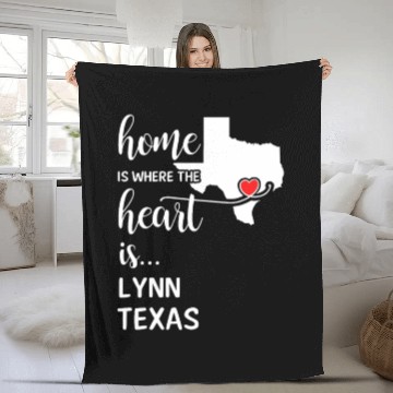 Discover Lynn County Texas Is Where My Heart Is Gift Fleece Blankets