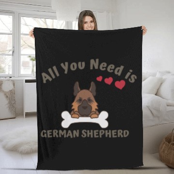 Discover German Shepherd Dog Lover & Owner Fleece Blankets