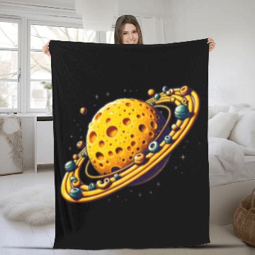 Discover Galaxy Mac and Cheese | Sci-fi Comfort Food Gifts Fleece Blankets