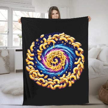 Discover Galaxy Mac and Cheese | Sci-fi Comfort Food Gifts Fleece Blankets