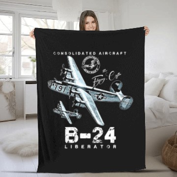 Discover B24 Liberator The Flying Coffin WW2 Heavy Bomber A Fleece Blankets