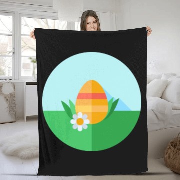 Discover Easter Egg Fleece Blankets