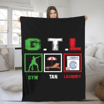 Discover Gym Tan Laundry GTL New Italian Flag apparel Fleece Blankets