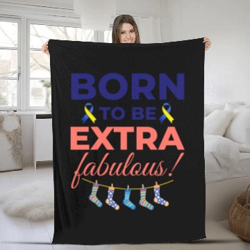Discover Down Syndrome Awareness Extra Fabulous Fleece Blankets