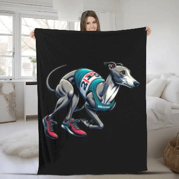 Discover Marathon Master: Greyhound's Race Day Fleece Blankets