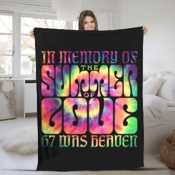 Discover Summer of Love 1967 Fleece Blankets