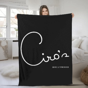 Discover Ciro's Hollywood Vintage Fleece Blankets Landmark LA Club