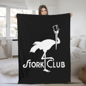 Discover Stork Club Vintage Design Hollywood Club Fleece Blankets