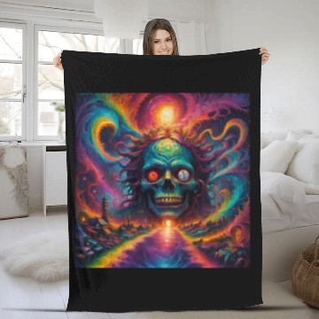 Discover ghostface horror Fleece Blankets