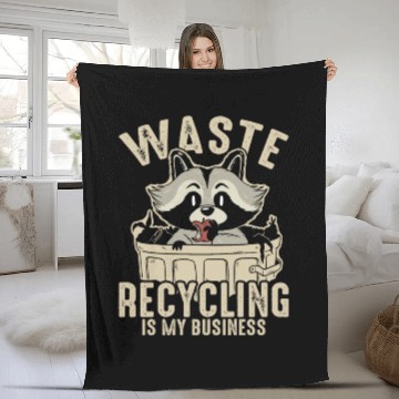 Discover Funny Raccoons Trash Panda Racoon Lovers Fleece Blankets