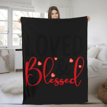 Discover Blessed Love Fusion Fleece Blankets