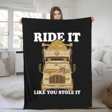 Discover Funny Raccoons Trash Panda Racoon Lovers Fleece Blankets