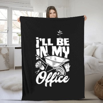 Discover Funny Garden Gardener Gardening Landscaper Gift Fleece Blankets