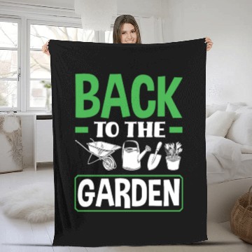 Discover Funny Garden Gardener Gardening Landscaper Gift Fleece Blankets