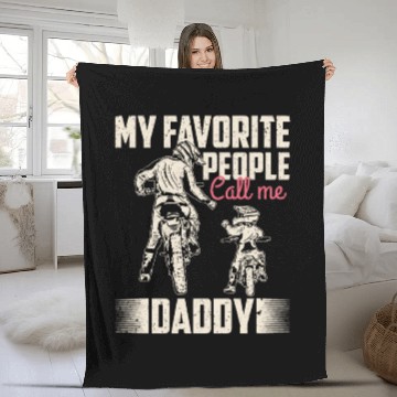 Discover My favorite people call me daddy Vintage Fleece Blankets