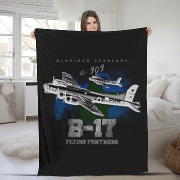 Discover B-17 Flying Fortress heavy us air force bomber Air Fleece Blankets
