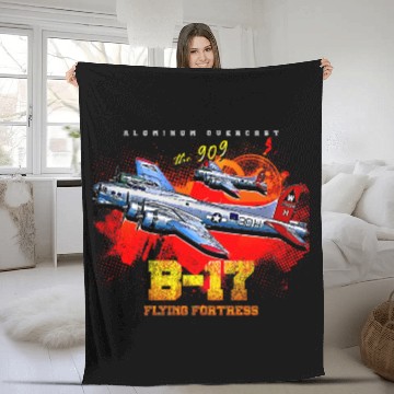 Discover B-17 Flying Fortress heavy us air force bomber Air Fleece Blankets