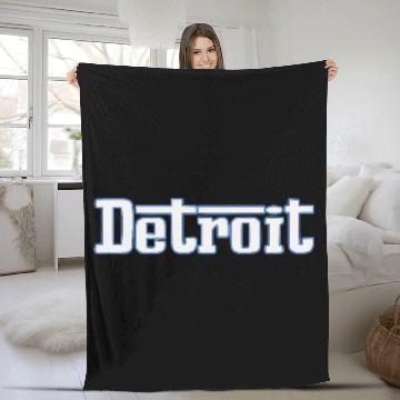 Discover Detroit, MI | City Stripes Fleece Blankets