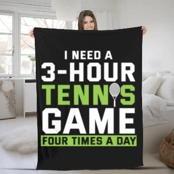 Discover Funny Tennis PlayerTennis Lover Fleece Blankets