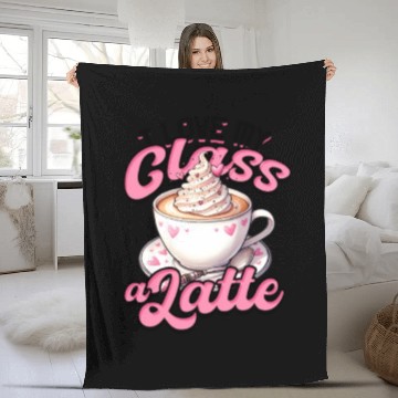 Discover I Love My Class A Latte Coffee Teacher - Education Fleece Blankets