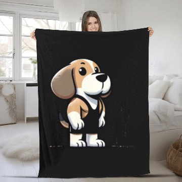 Discover Beagle Buff: Hitting the Gym in Style Fleece Blankets