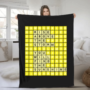 Discover Rise Above The Storm Puzzle Design Fleece Blankets