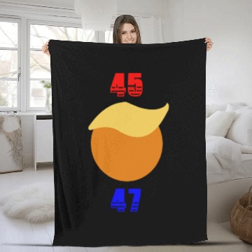 Discover Support Donald J. Trump. 45 47 Trump Hair. Fleece Blankets