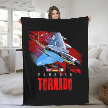 Discover Panavia Tornado European Fighterjet Military Aircr Fleece Blankets