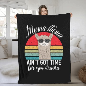 Discover I Like Llamas and Maybe 3 People Funny Llama Lover Fleece Blankets