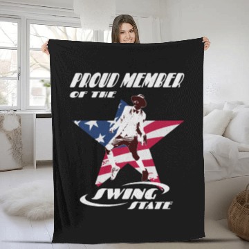 Discover Proud Member Of The Swing State Fleece Blankets