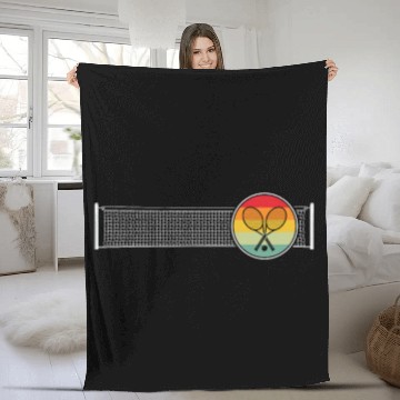 Discover Tennis Sports Fan Court Training Fleece Blankets