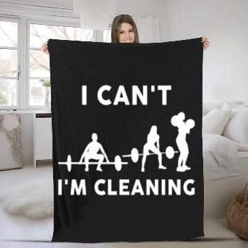 Discover Funny fitness gym workout women Fleece Blankets