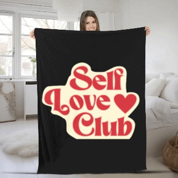 Discover Self Love Club Fleece Blankets