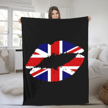 Discover London England UK Souvenir Gift Fleece Blankets