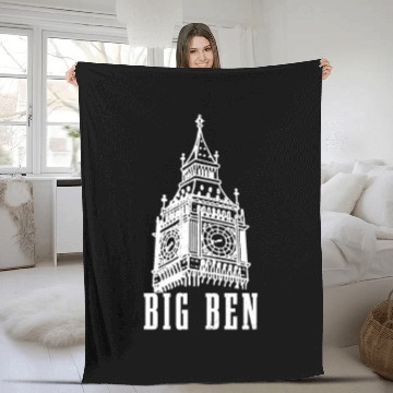 Discover Big Ben London England UK Souvenir Gift Fleece Blankets