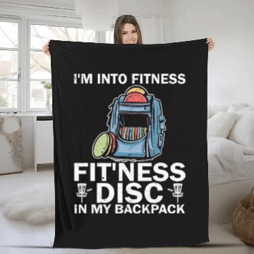 Discover Funny Disc Golf Frolf Player Disc Golfer Fleece Blankets