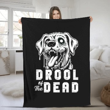 Discover Horror Dog Halloween Spooky Dog Lover Gothic Dog Fleece Blankets