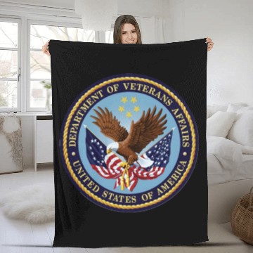 Discover US Veterans Affairs Seal Fleece Blankets