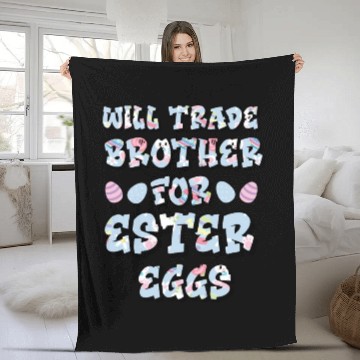 Discover Easter Egg Negotiations: Sibling Swapsies Edition Fleece Blankets