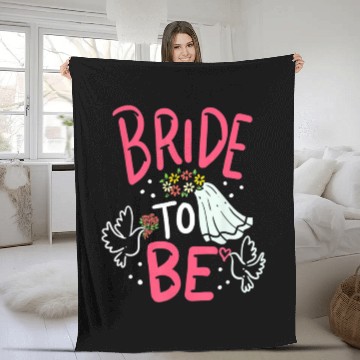 Discover Bride To Be Engagement Marriage Bachelorette Party Fleece Blankets