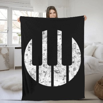 Discover Piano Evolution Fleece Blankets