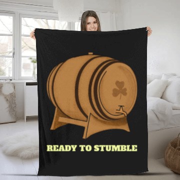 Discover St. Patrick's Day - Beer Barrel Fleece Blankets