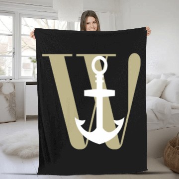 Discover Wanchor W Anchor Essential,Hunter, pirate, ship Fleece Blankets