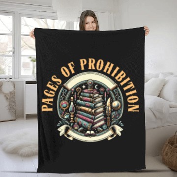 Discover Read Banned Books Bookworm Book Lover Literature Fleece Blankets