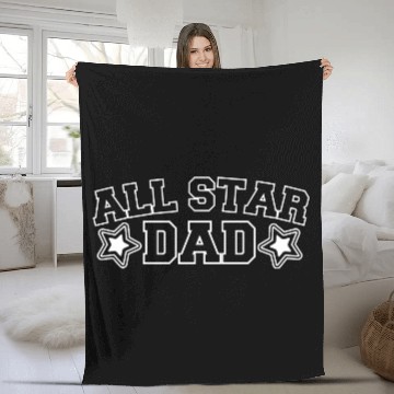 Discover All Star Dad - Gift for Father´s Day Fleece Blankets