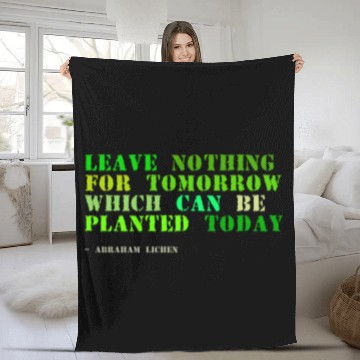 Discover Plant sayings fake abraham lincoln quote Fleece Blankets