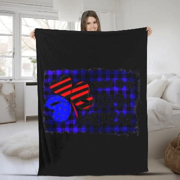 Discover Proud To Be Irish American Fleece Blankets