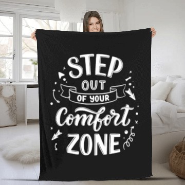 Discover Black White Modern Typography Fleece Blankets