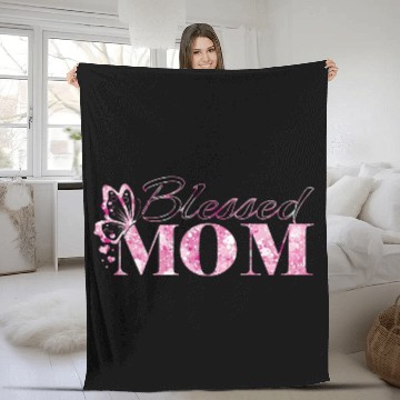 Discover Blessed by Design: A Mother's Elegance Fleece Blankets